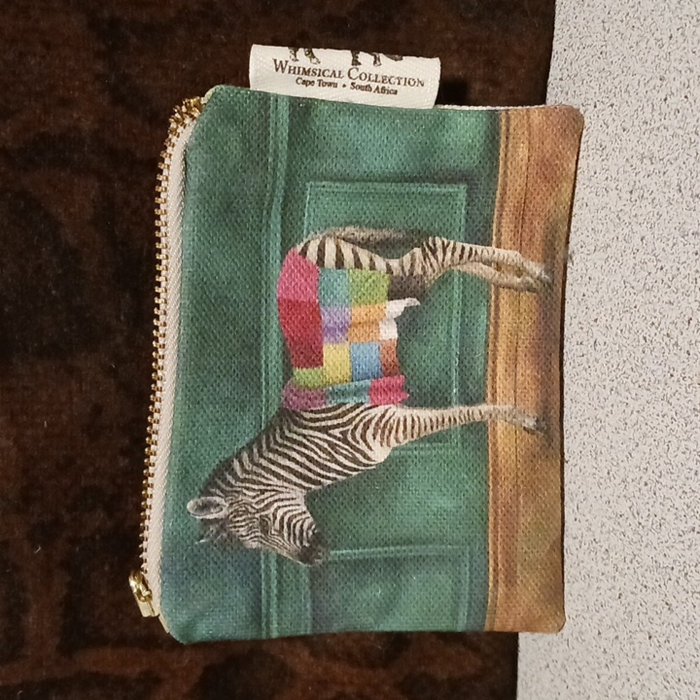 Whimsical Collection Zebra Change Purse